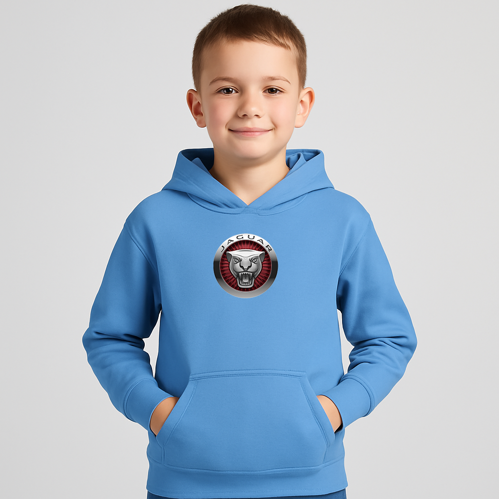 Youth Kids Jaguar Motorsports Supercars Pullover Hoodie